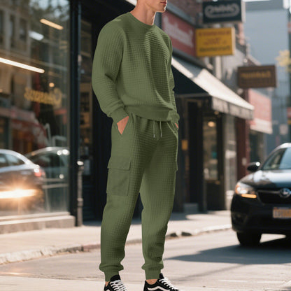 BerlinGlamour Sweatshirt und Cargohose Set - das ist der perfekte Begleiter für deinen nächsten Städttrip. Der lässige Sweatshirt ist aus hochwertigem Material gefertigt und bietet optimal