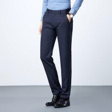 Herren Anzughose Klassisch Schwarz Slimfit