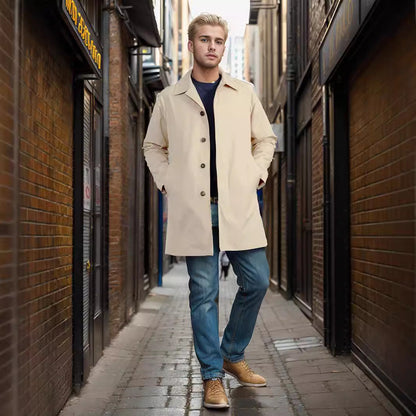 Herren Übergangsjacke Leicht Modern Mit Großen Taschen