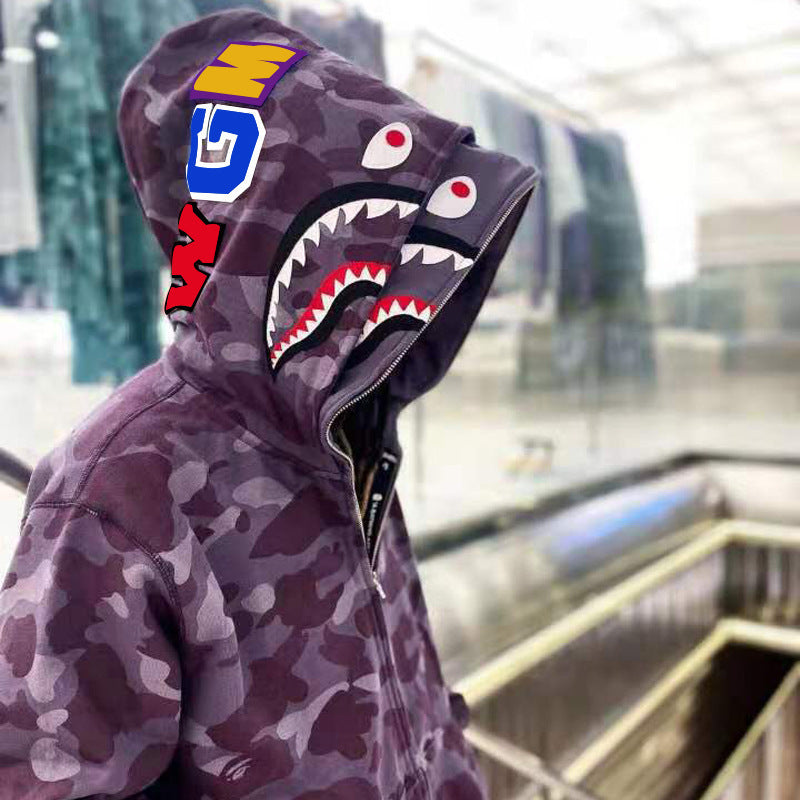 Herren Camouflage Jacke Kapuzenjacke Reißverschluss - BerlinGlamour