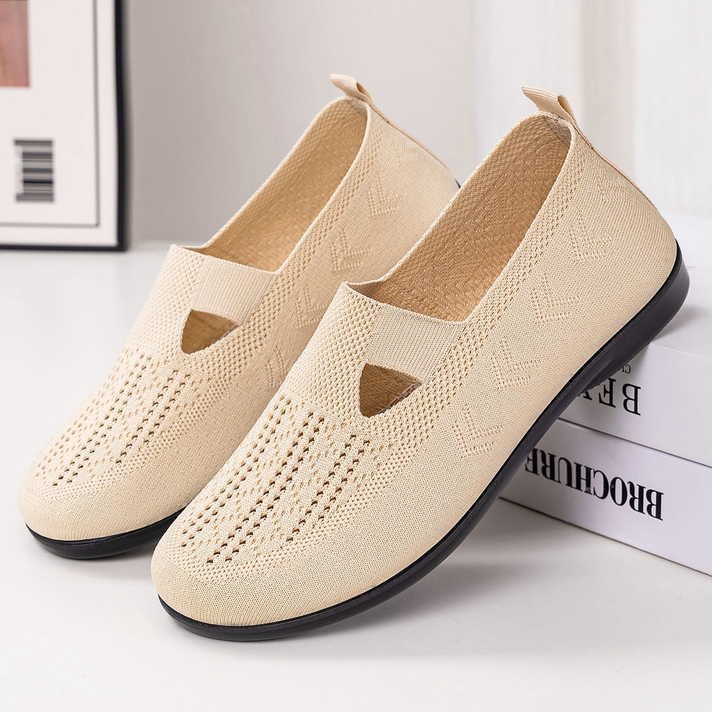 Damen Schuhe Atmungsaktiv Flexibel Elastisch Bequem