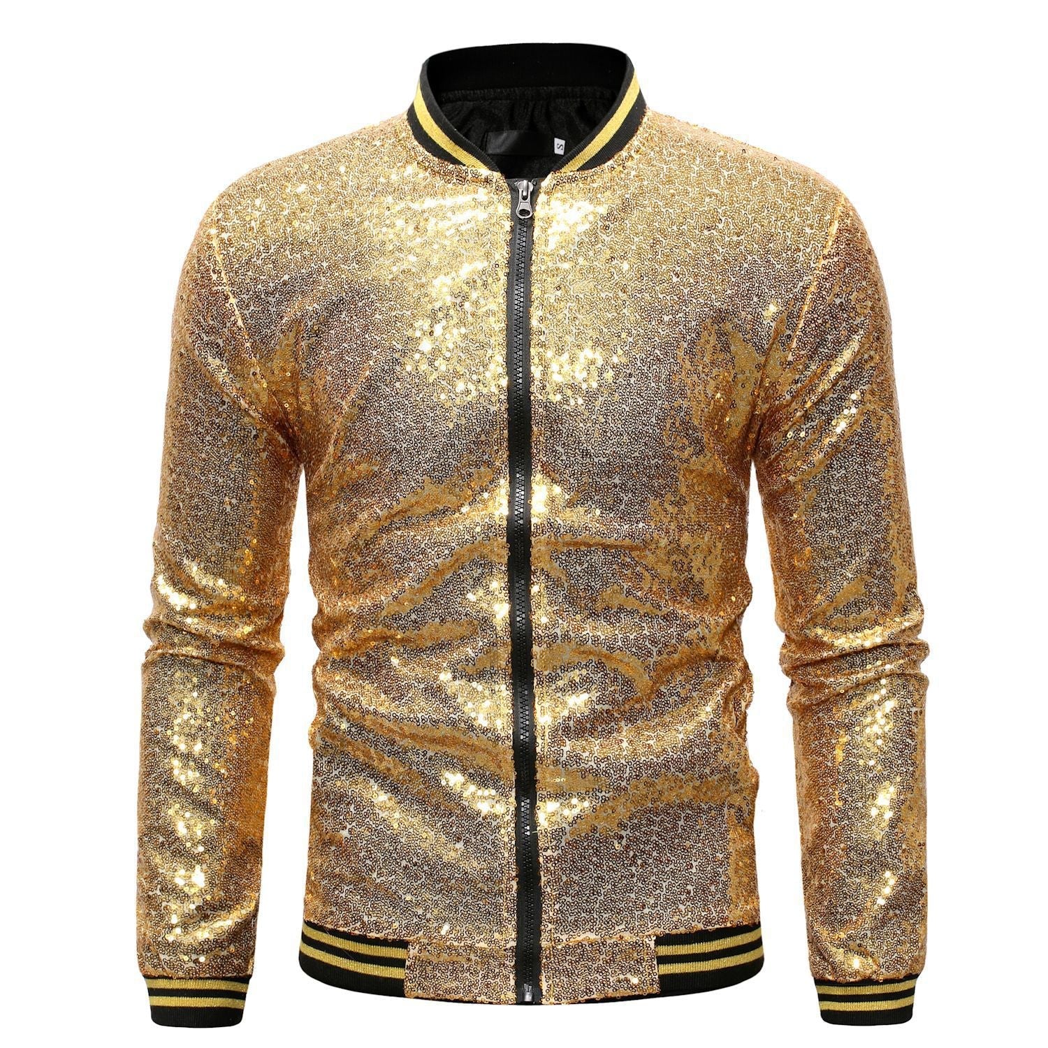 Herren Blazer Sportlich Glitzernd Mit Pailletten - BerlinGlamour