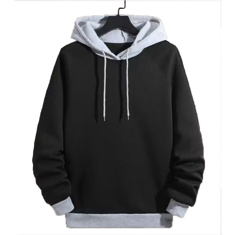 Herren Kapuzenpullover Sportlich Kontrast Ärmel Modern