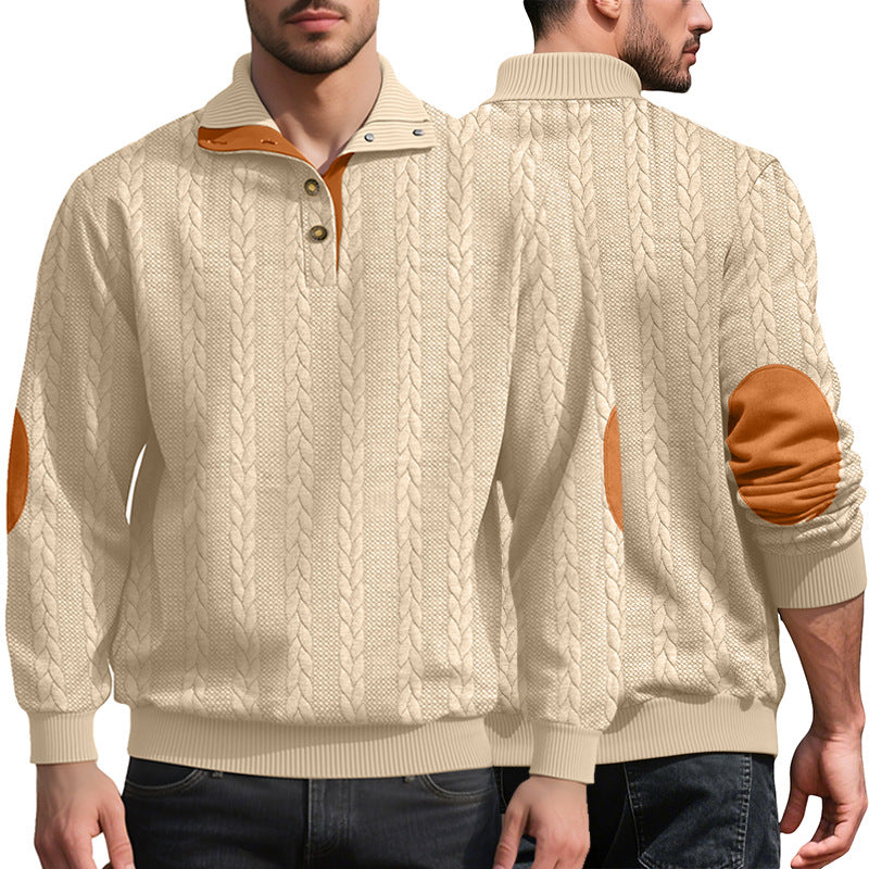Herren Strickpullover Modern mit Kontrastdetails Hochwertig - BerlinGlamour