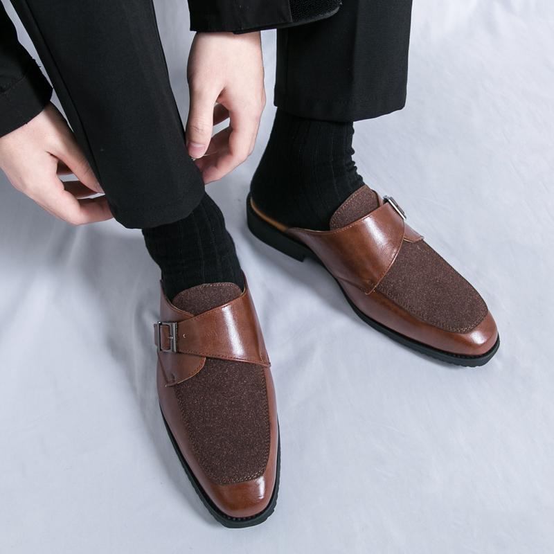 Damen Clogs Elegantes Design Gürtelschließe