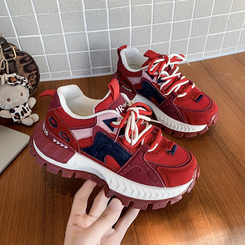 Damen Sneaker Sportlich Chunky Sneakers trendy Design - BerlinGlamour