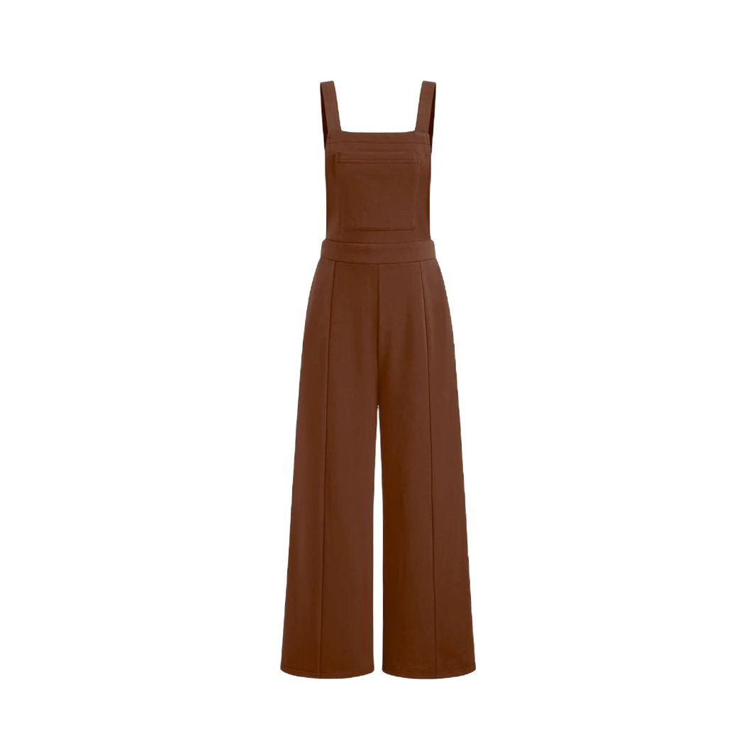 Damen Overall Weitbein mit Taschen Modern