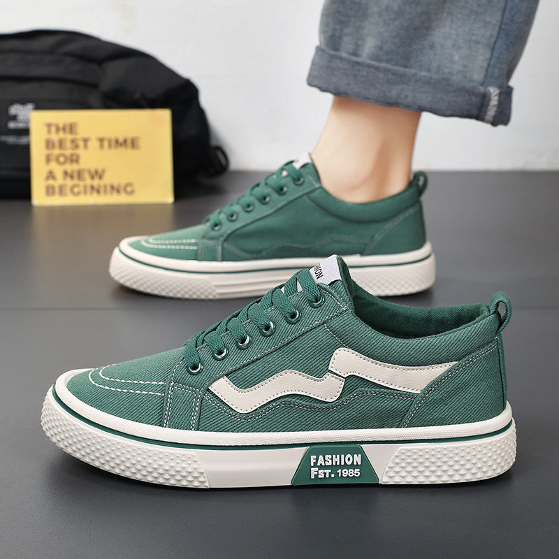 Damen Sneaker Canvas Schuhe Modisch Bequem