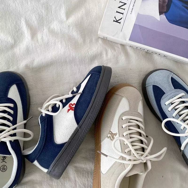 Damen Sneaker Sportlich Weich Veloursleder Komfort Sohle