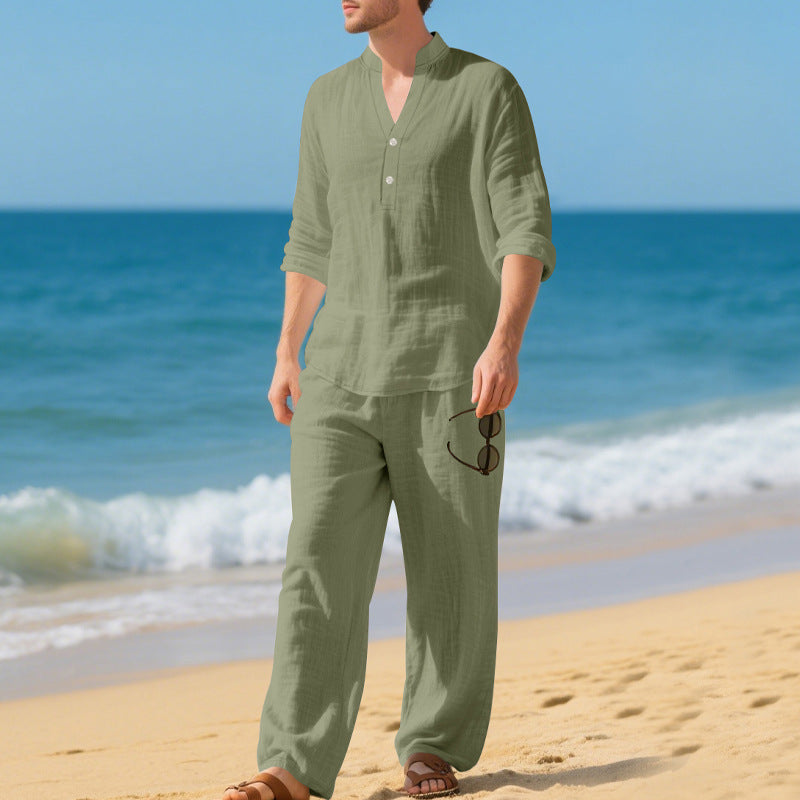 Herren Strandshorts Elastisch Knopfverschluss Bequem Sommer