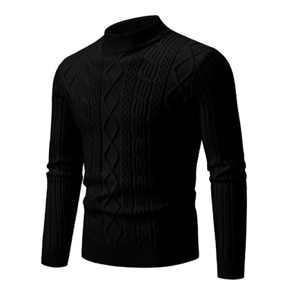 Herren Rollkragenpullover Grobstrick Modern