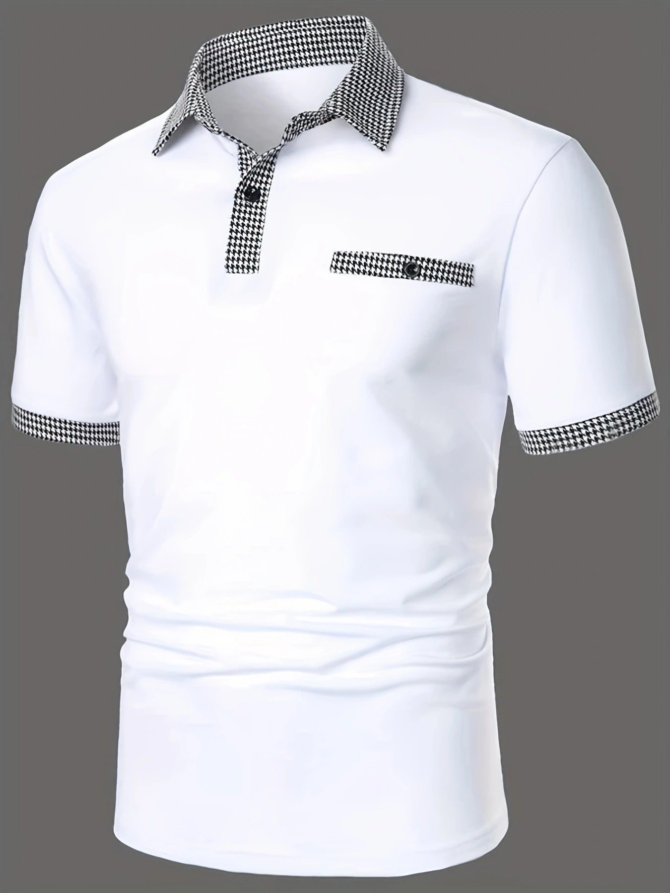 Kurzarm Polohemd Herren Kariert Modern