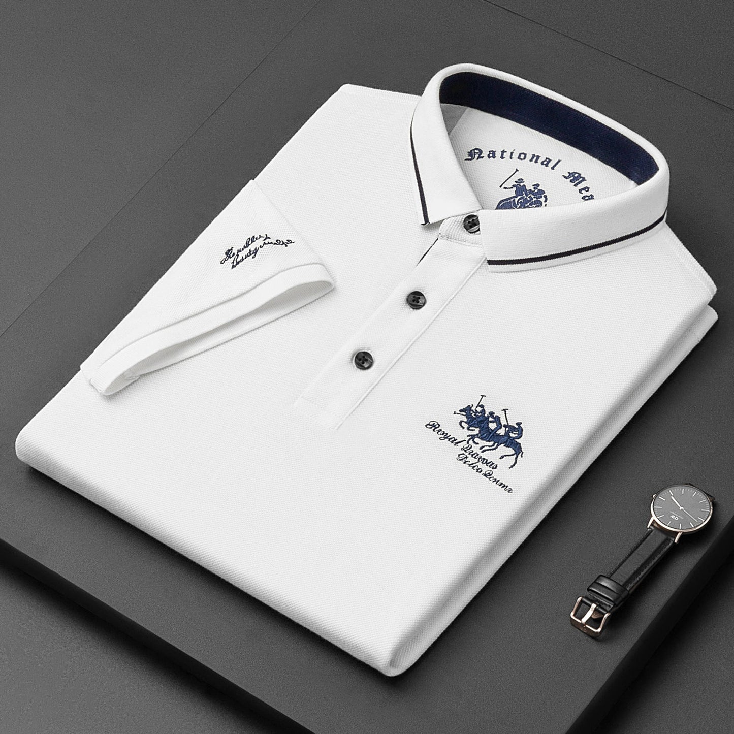 Herren Polohemd Kurzarm Modern