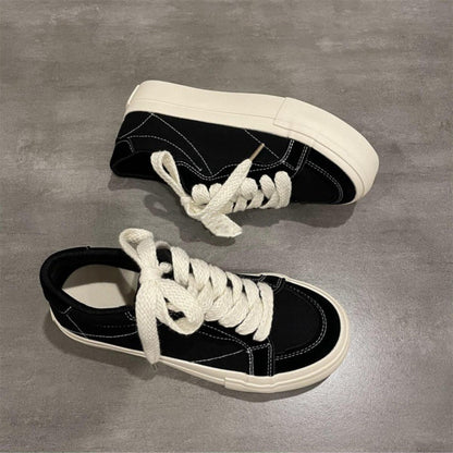 Damen Sneaker Laufsohle Dick Skater Style Damen