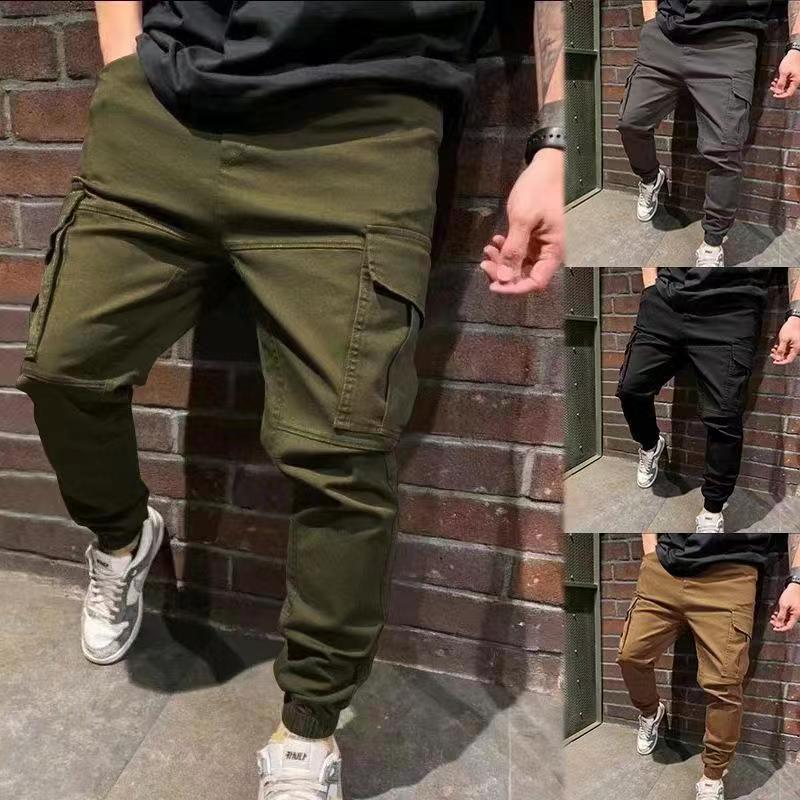 Herren Cargo-Hosen Bequem Elastisch Mit Seitentaschen - BerlinGlamour