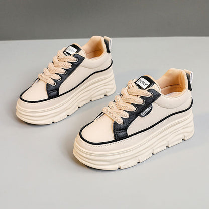 Damen Plateau Sneaker Bequem Ergonomisch Sportlich