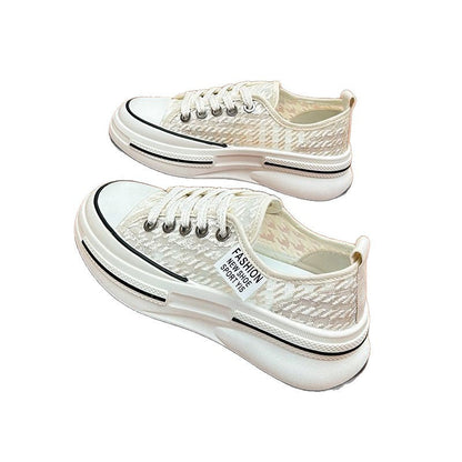Damen Sneaker Plateau Modisch Atmungsaktiv