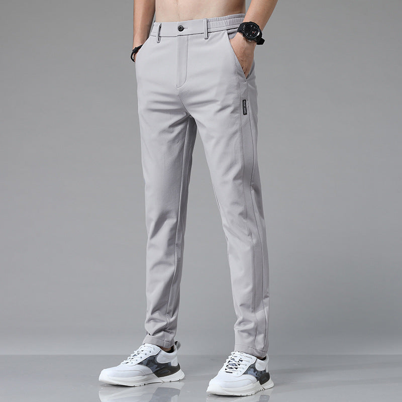 Herren Chino Hose Elastisch Mit Moderne Taschen