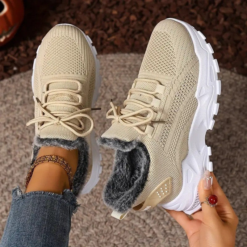 Damen Sneaker Warm Gefüttert Sportlich - BerlinGlamour