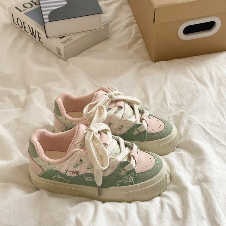 Damen Sneaker Bequem Atmungsaktiv Floral