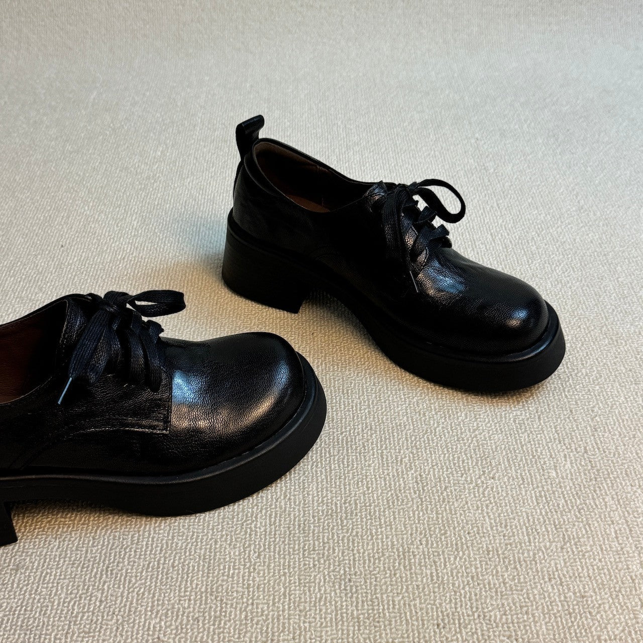 Damen Schnürschuhe Hochzeitsschuhe Blockabsatz Elegant