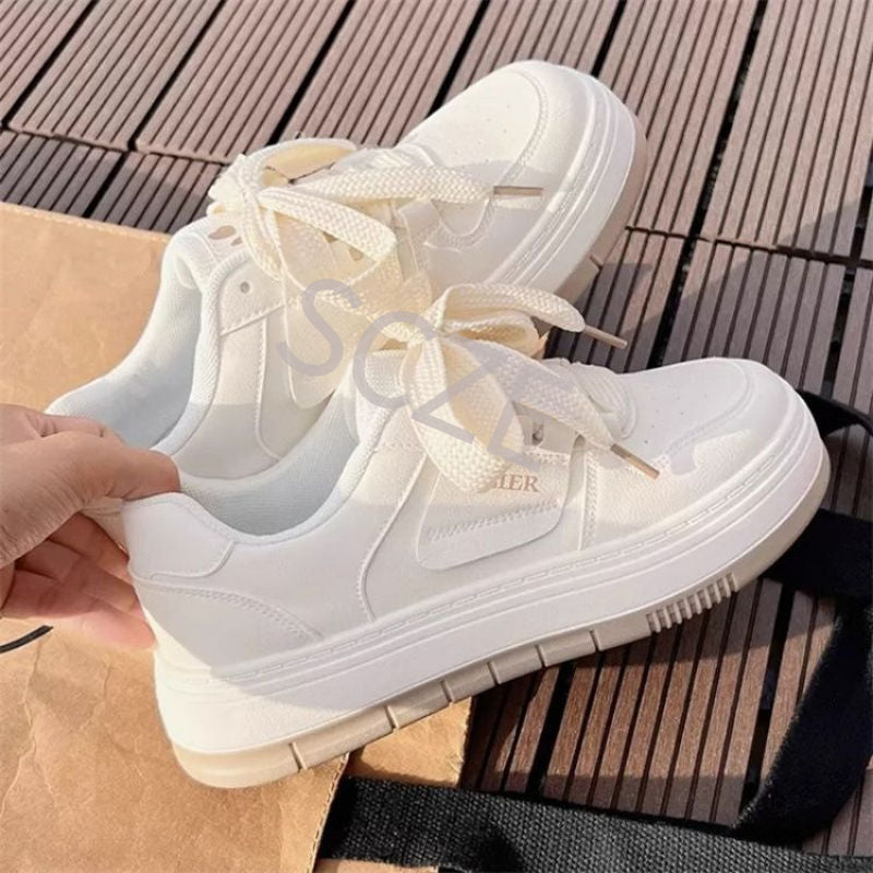 Damen Plateau Sneaker Bequem Luftdämpfung Modisch - BerlinGlamour