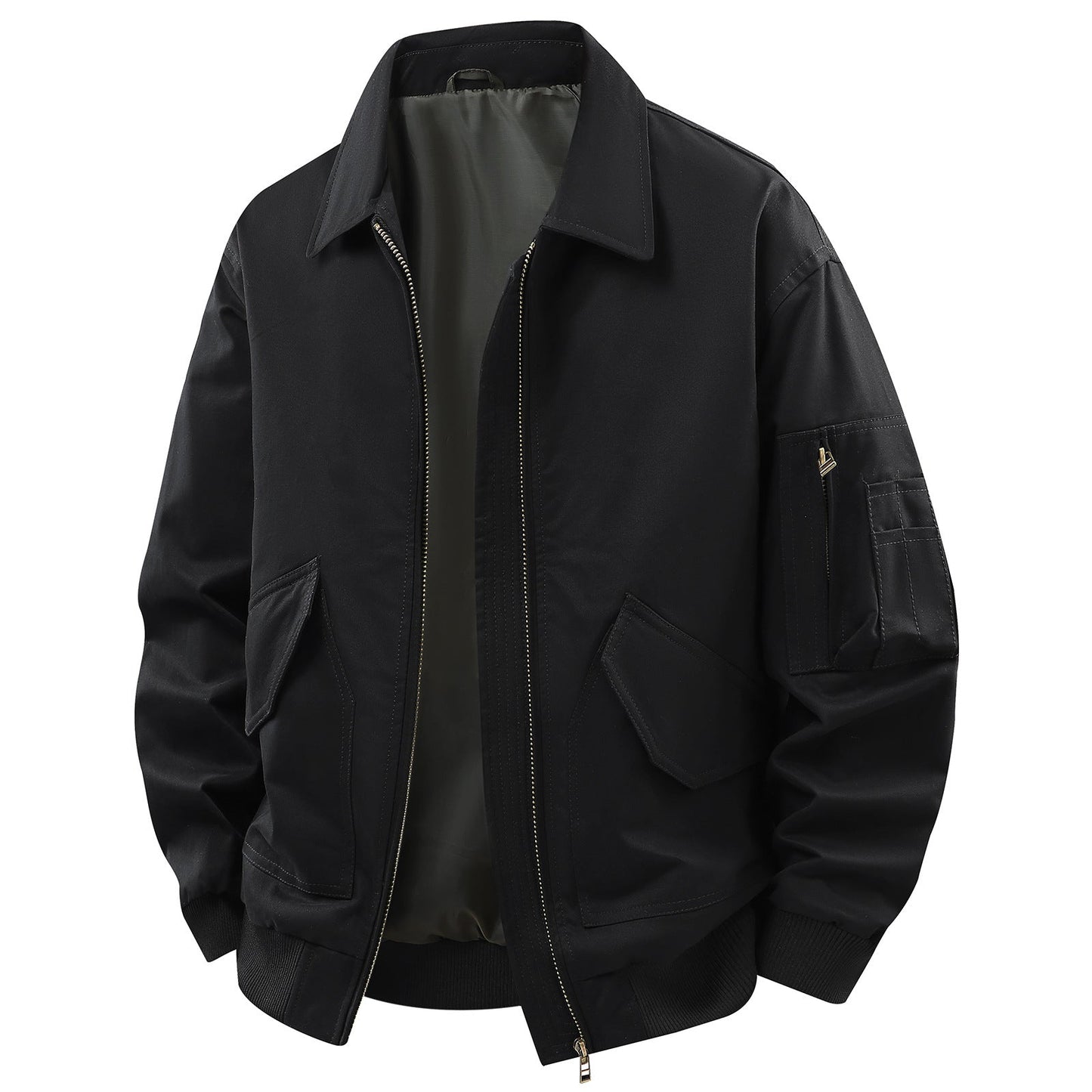 Herren Outdoor-Jacke Funktionell Wasserdicht Mit Vielen Taschen