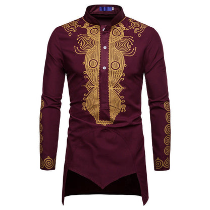 Herren Hemd Langarm Modern Ethno Design