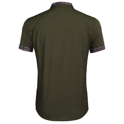 Herren Kurzarmhemd Modern Karo Elegantes Design