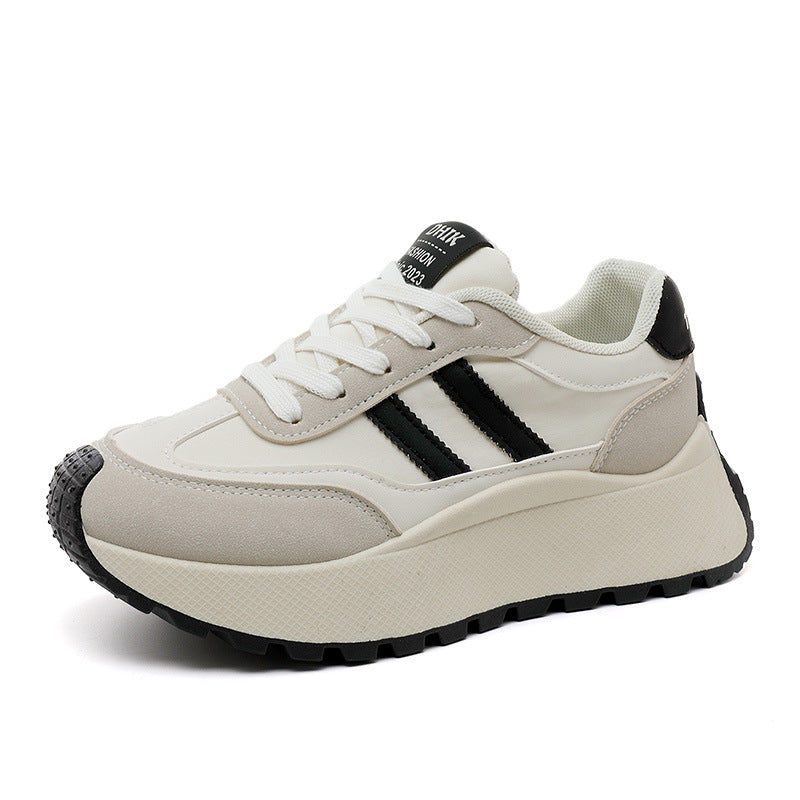 Damen Plateau Sneaker Komfortabel Ergonomisch Modisch