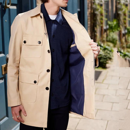 Herren Jacke Elegant mit aufgesetzten Taschen Modern - BerlinGlamour