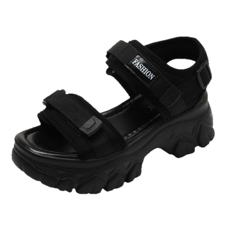 Damen Sandalen Chunky mit verstellbaren Riemen Trendy Sommer