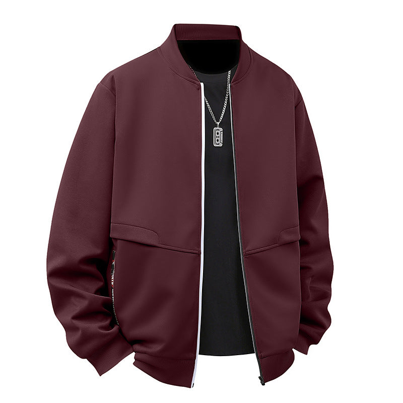 Herren Bomberjacke Sportlich Funktionale Taschen Modern