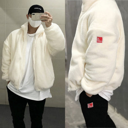 Herren Fleecejacke Stehkragen Praktisch Warm
