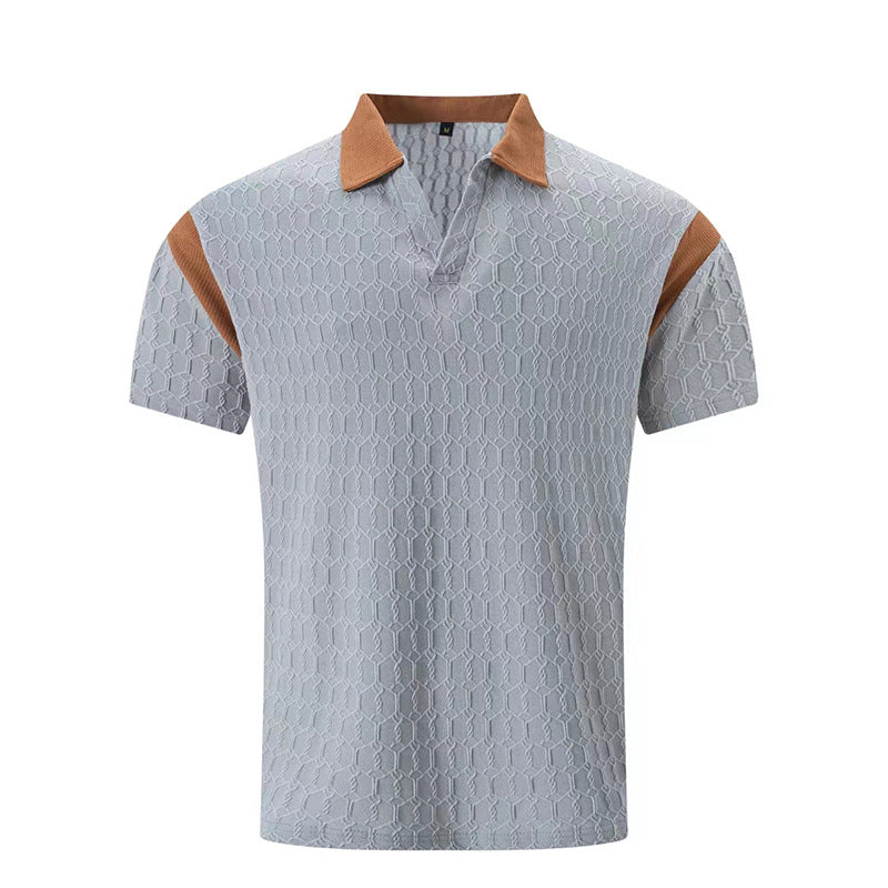 Herren Poloshirt Kurzarm Sportlich Strukturiert