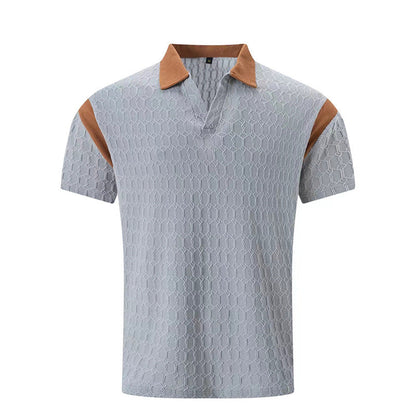 Herren Poloshirt Kurzarm Sportlich Strukturiert