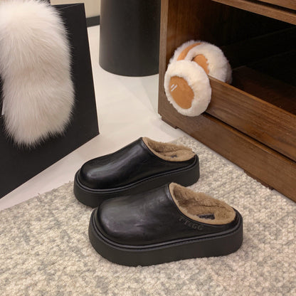 Damen Fleece-Clogs Weich Rutschfest Warm