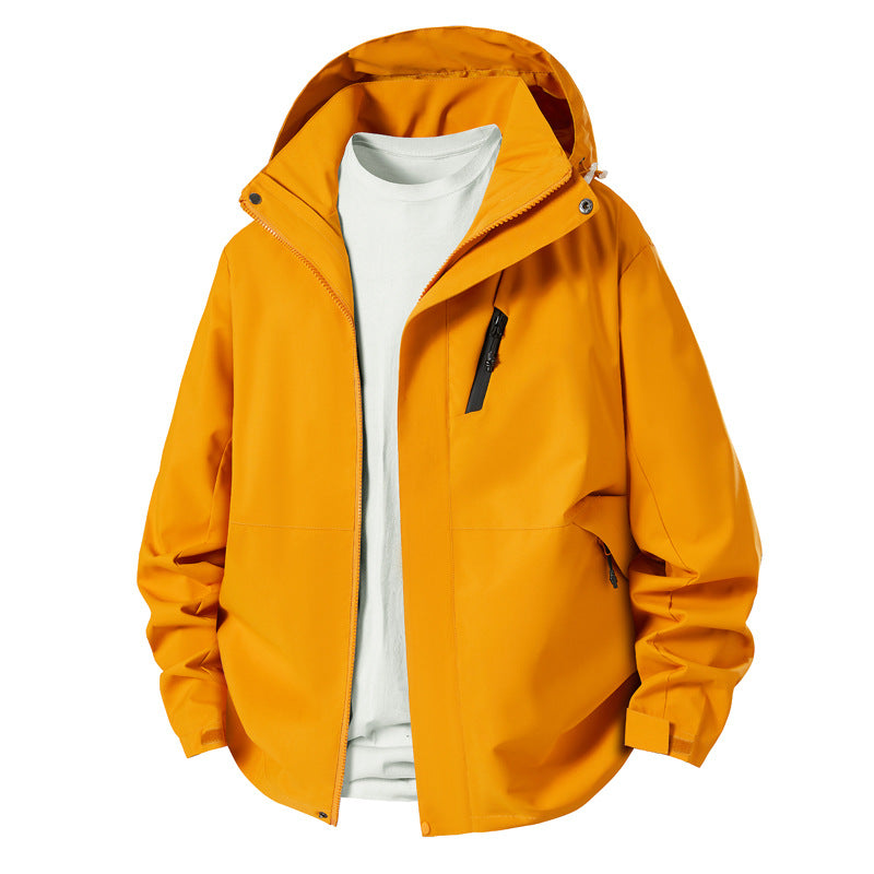 Herren Outdoorjacke Übergangsjacke Wasserdicht Mit Kapuze