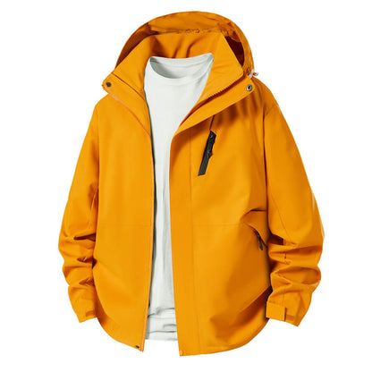 Herren Outdoorjacke Übergangsjacke Wasserdicht Mit Kapuze
