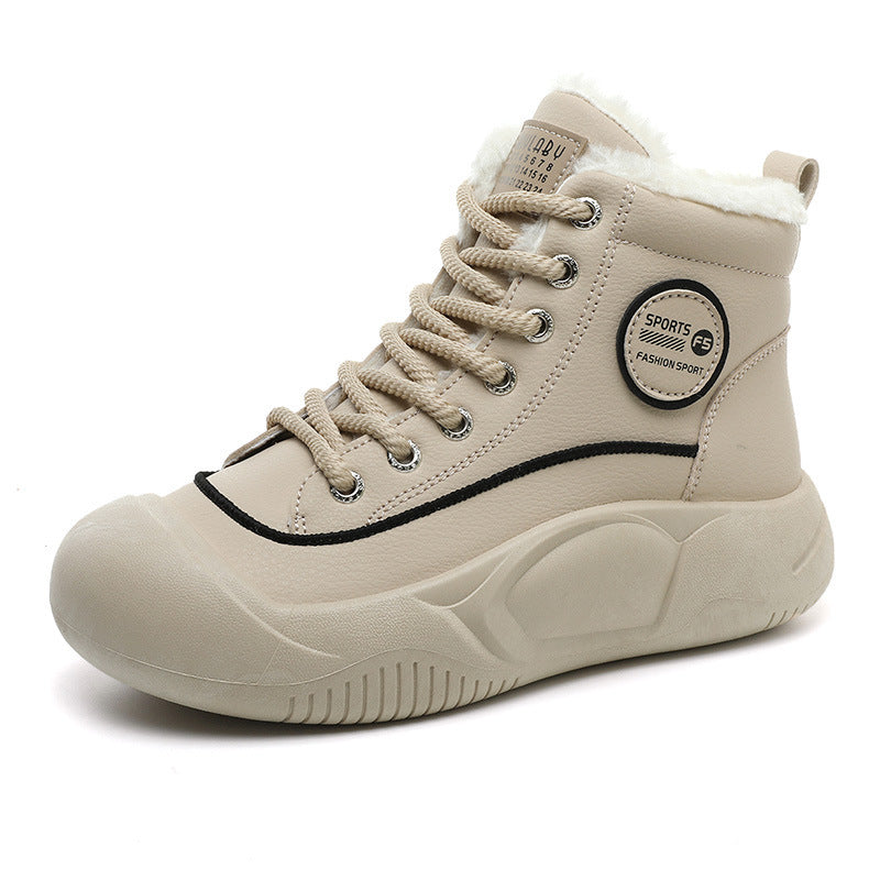 Damen Winter Sneaker Warm Isoliert Fleece Innenleben Sportlich