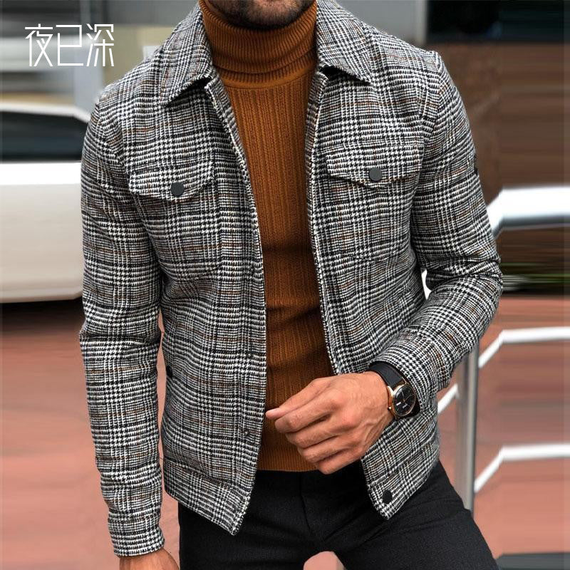 Herren Hemdjacke Karo Modern Sportlich - BerlinGlamour