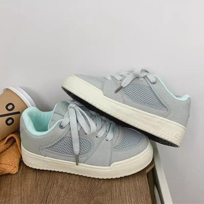 Damen Sneaker atmungsaktiv Mesh Komfort Sohle