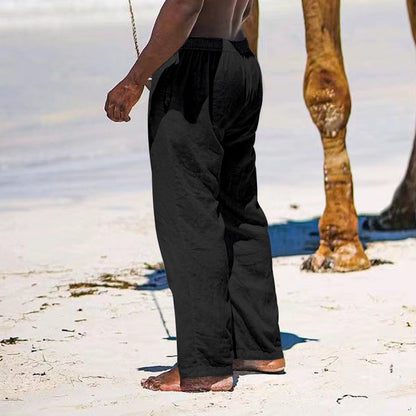 Leinenhose Herren Leicht und Bequem Sommerhose