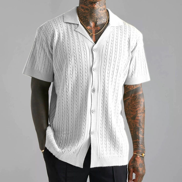 Herren Strickhemd mit Muster Modisch Berlin Stylish
