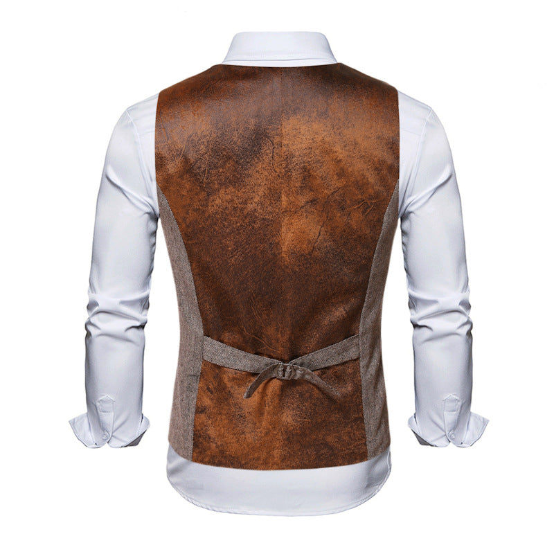 Herren Weste Modern Schnitt Hochwertig Elegant