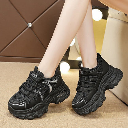 Damen Sneaker Sport Laufschuhe Atmungsaktiv Rutschfest