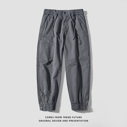 Herren Cargo-Hose Multifunktionshose Elastisch Vieltaschig