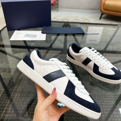 Damen Sneaker Weich Bequem Lederoberfläche