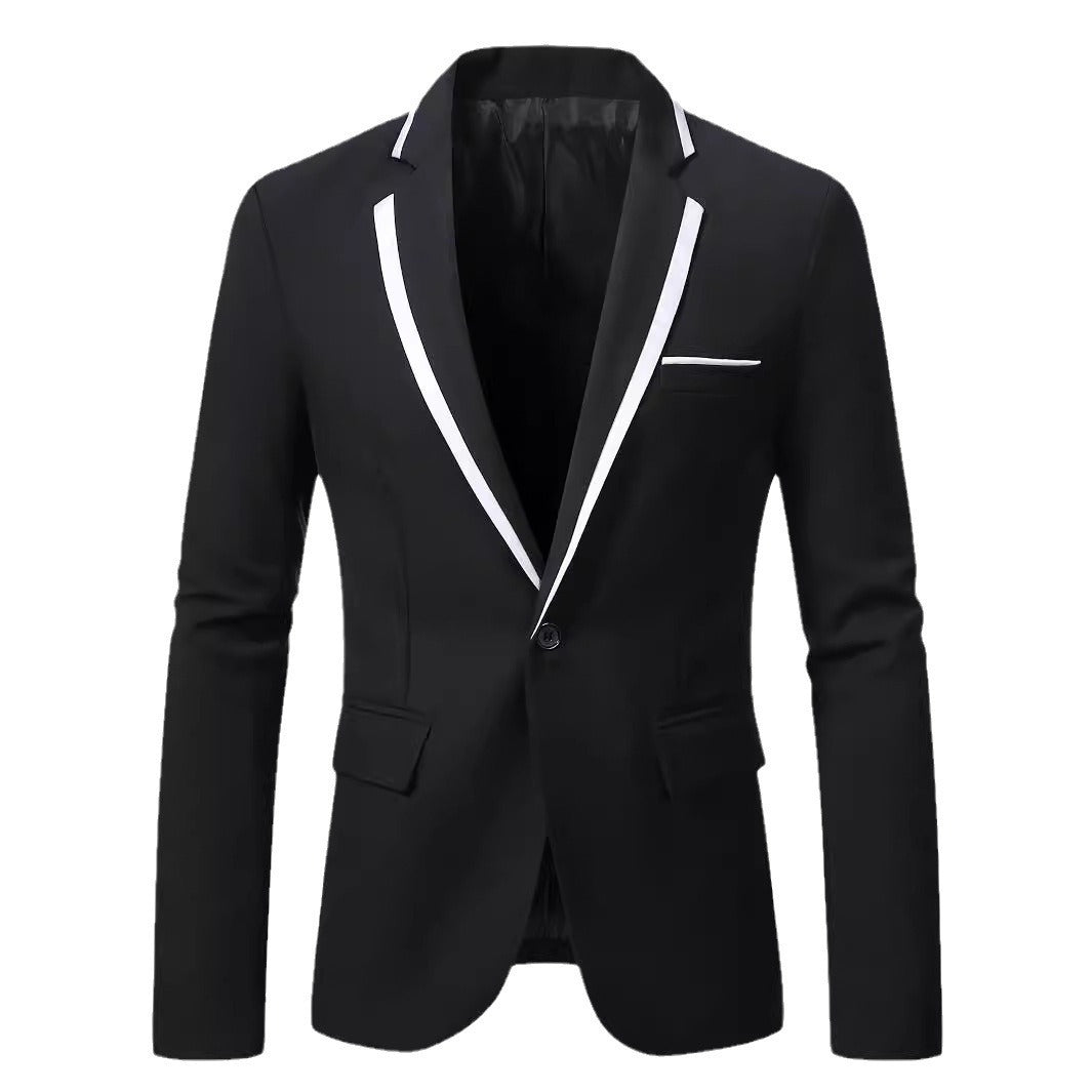 Herren Anzug Elegant mit Kontrastrevers Modern Slimfit