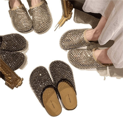 Damen Sandalen Glitzernd Sommer Schuhe Damen